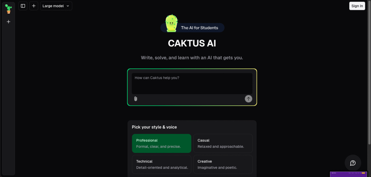Caktus ai - Outils IA pour les Étudiants