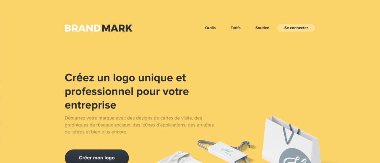 Outils IA pour créer des logos - BrandMark