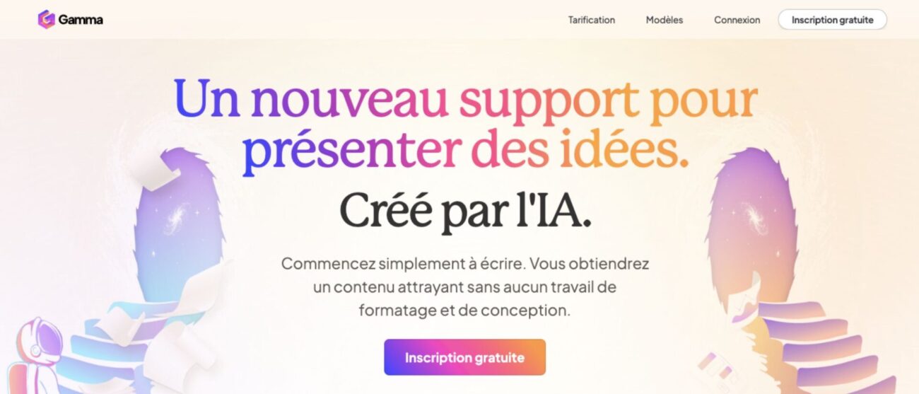 Outils IA pour créer des présentations - Gamma