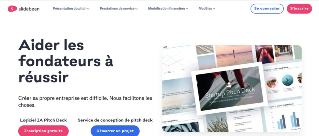 Outils IA pour créer des présentations - Slidebean