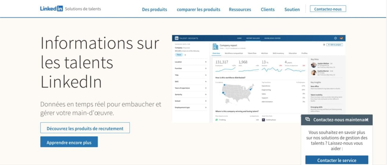 Outils IA pour la recherche d'emploi - Linkedin talent insights