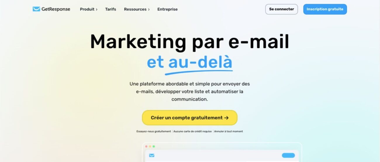 Outils IA pour le E-commerce - GetResponse