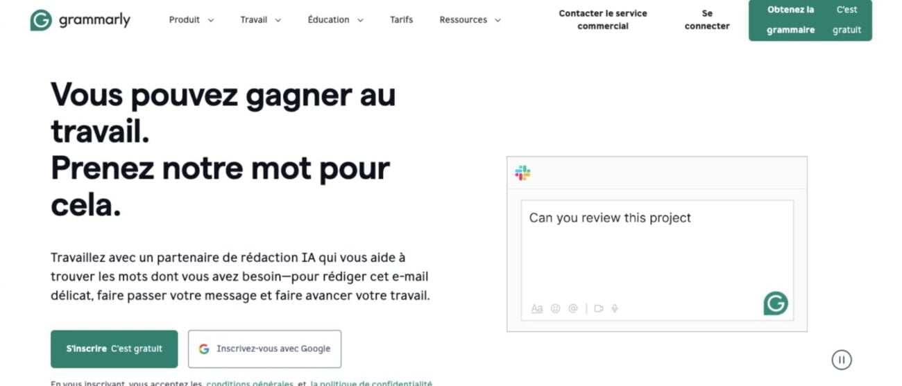 Outils IA pour les étudiants - Grammarly