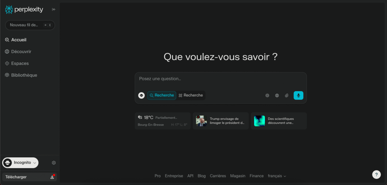 Perplexity ai - Outils IA pour les Étudiants