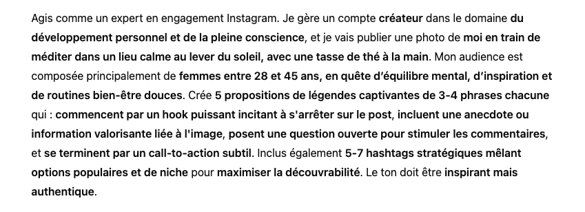 Prompt Chat GPT pour la Création d'un Calendrier Éditorial