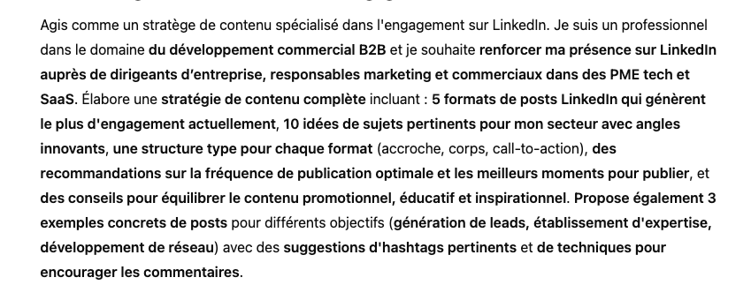 Prompt ChatGPT pour Créer du Contenu Engageant sur LinkedIn