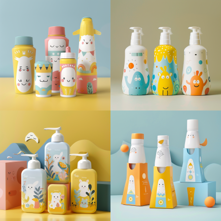 Design de Packaging Midjourney - Produits pour bébé