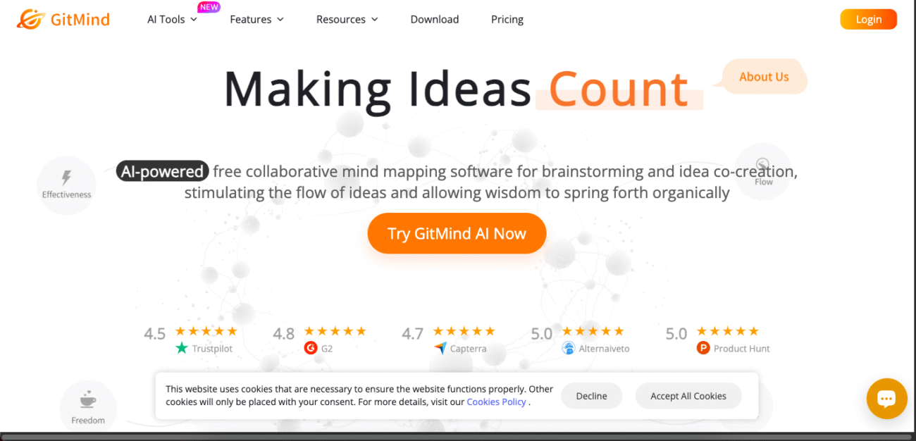 GitMind AI - Outils IA pour Créer des Présentations