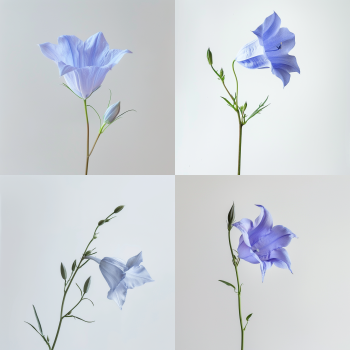 Midjourney pour l'Art Floral - Campanule Bleue