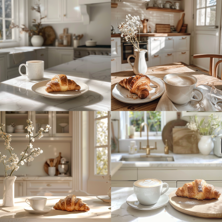 Photographie Culinaire Midjourney - Croissant