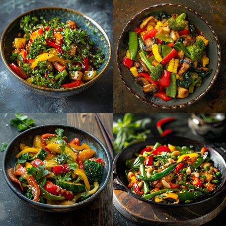 Photographie Culinaire Midjourney - Légumes