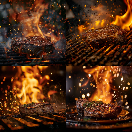 Photographie Culinaire Midjourney - Viande Grillée