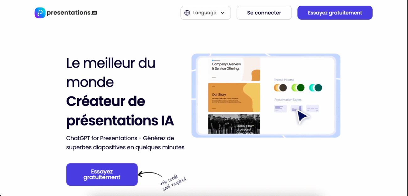 Presentations.AI - Outils IA pour Créer des Présentations