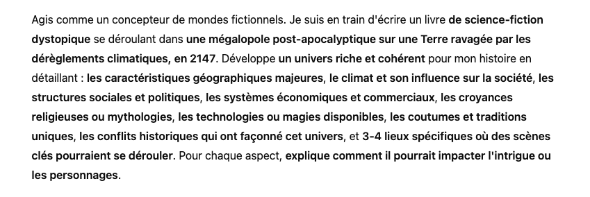 Prompt ChatGPT pour Construire un Univers Captivant