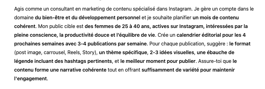 Prompt ChatGPT pour Planifier un Calendrier Éditorial