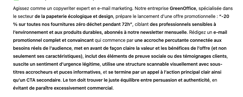 Prompt ChatGPT pour Rédiger un E-mail Promotionnel Convaincant