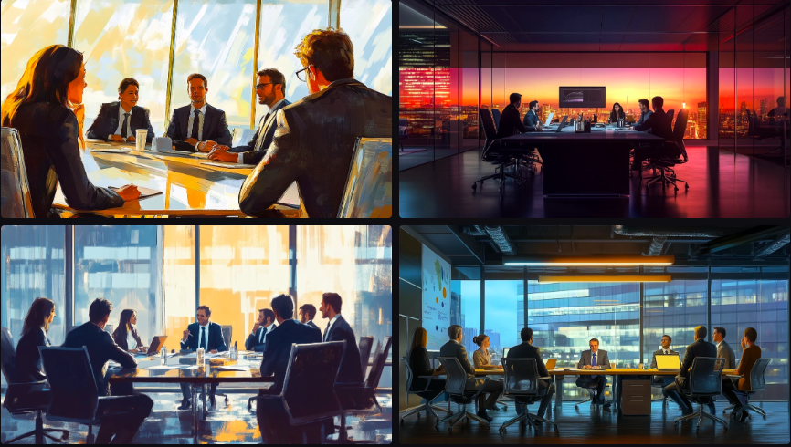Prompt Midjourney pour Créer des Illustrations Professionnelles d'Entreprise