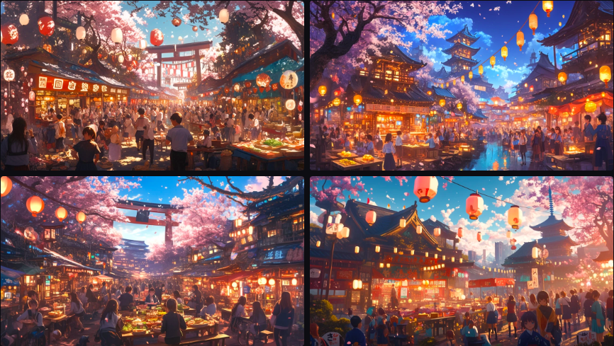 Prompts Midjourney pour Créer des Images Anime & Manga de Festival Culturel