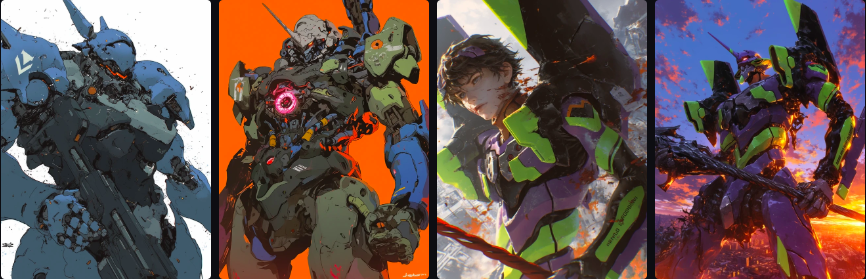 Prompt Midjourney pour Créer des Images Anime & Manga de Mecha