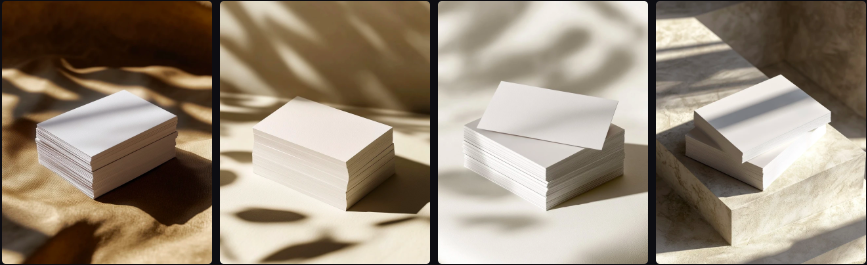 Prompt Midjourney pour Créer des Mock-ups de Cartes de Visite