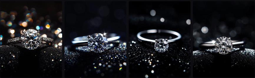 Prompt Midjourney pour créer des photos produits publicitaires de bijoux
