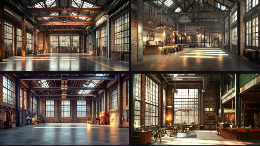 Prompts Midjourney pour l'Architecture Industrielle Reconvertie