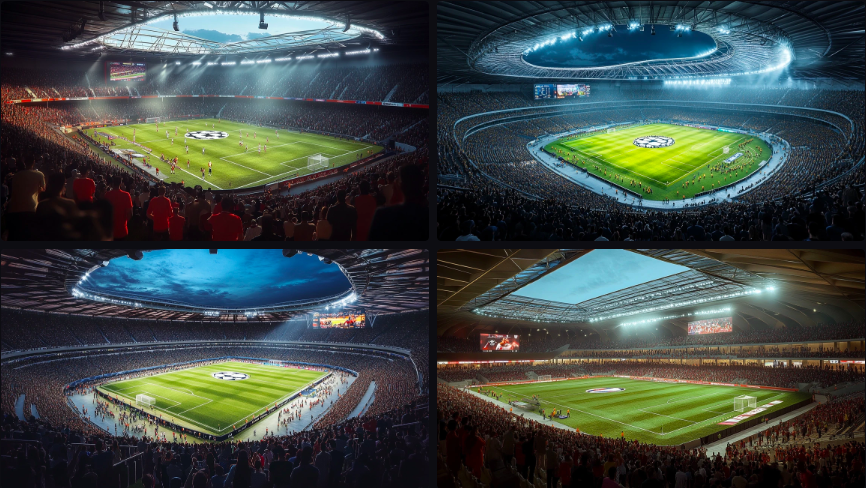 Prompt Midjourney pour l'Architecture Sportive