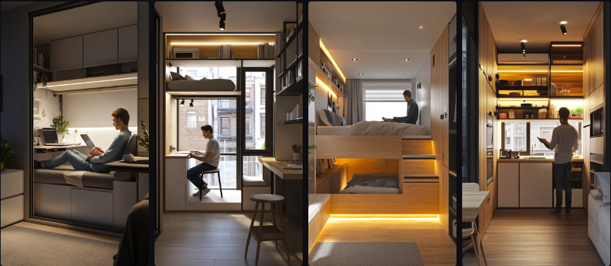 Prompt Midjourney pour l'Architecture de Micro-logement