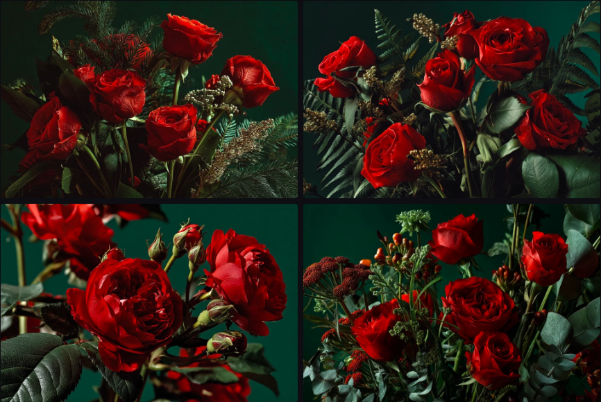 Prompt Midjourney pour l'Art Floral Classique