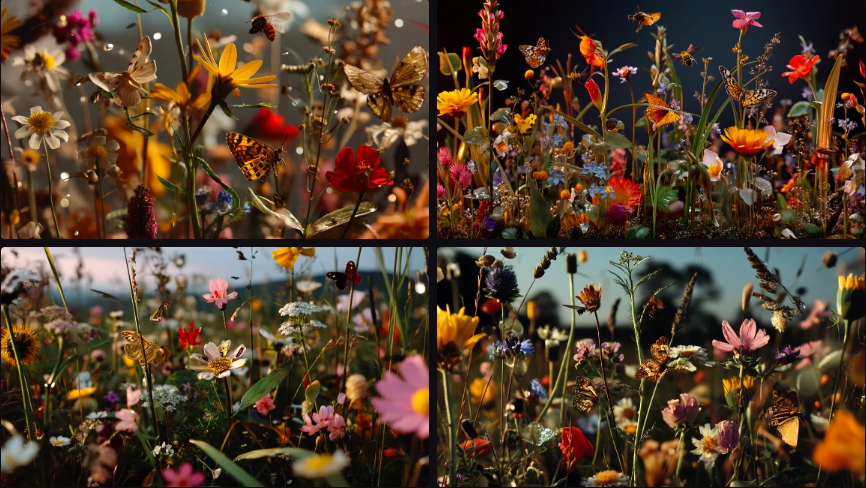 Prompt Midjourney pour l'Art Floral Sauvage