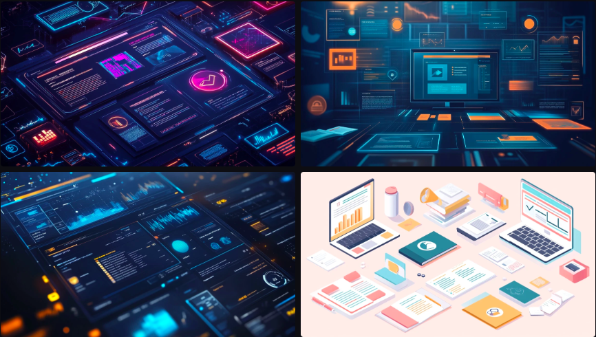 Prompt Midjourney pour l'UI et le Web Design d'un Site Éducatif