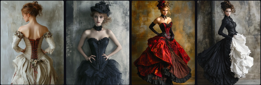 Prompt Midjourney pour le Design de Mode Historique Revisité