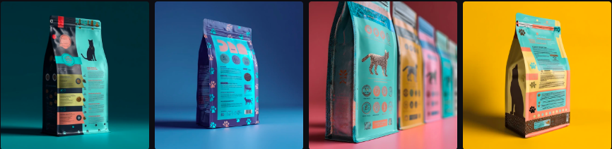 Prompt Midjourney pour le Design de Packaging de Produits pour Animaux