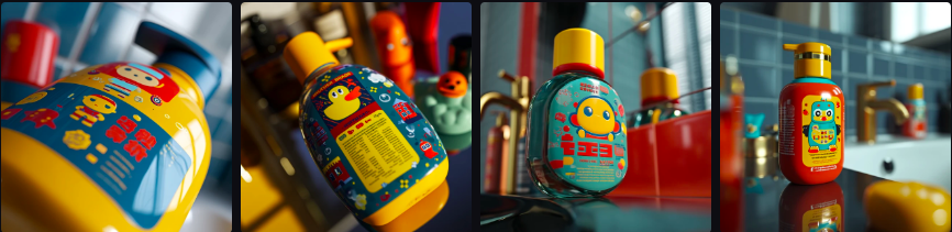 Prompt Midjourney pour le Design de Packaging de Produits pour Enfants