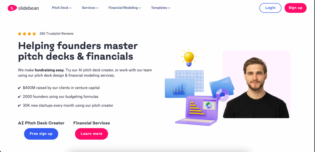 Slidebean - Outils IA pour Créer des Présentations