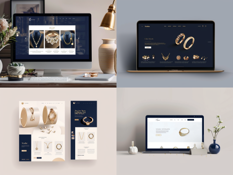 UI Web Design Midjourney - Bijouterie