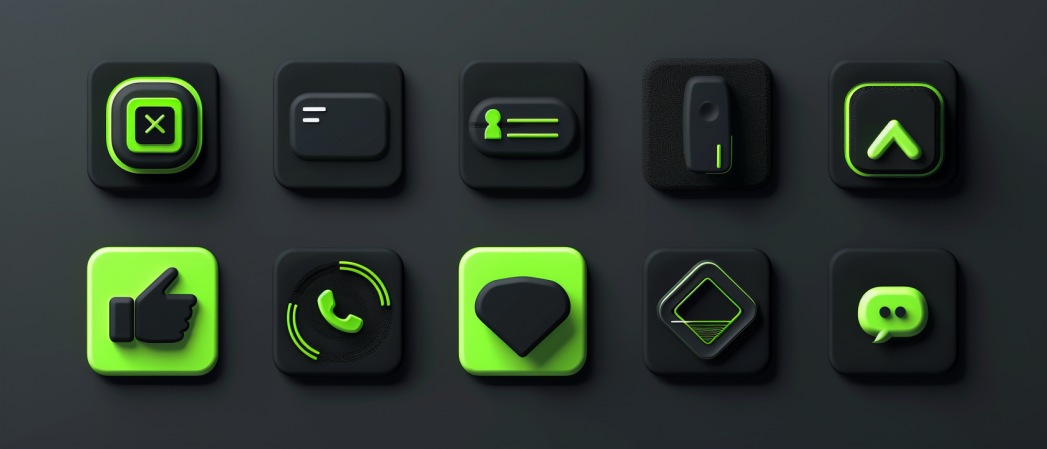 Prompts Midjourney pour Créer des Icônes UI