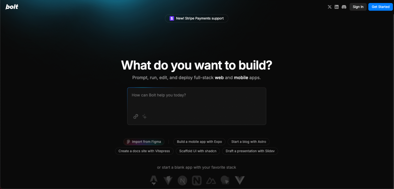 Bolt - outils IA pour les développeurs
