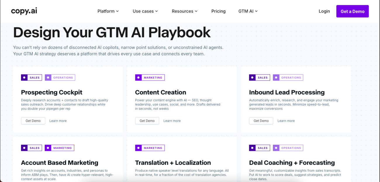 Copy.ai - Outils IA pour l'E-mailing