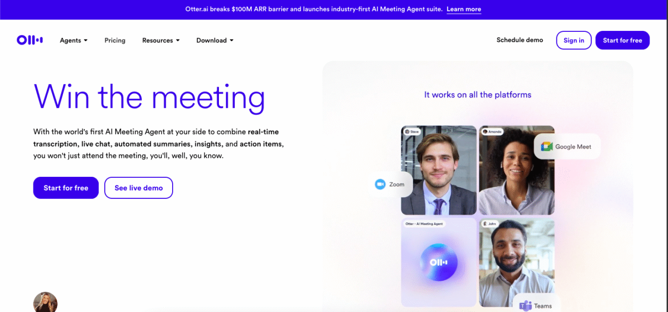 Otter ai - outils IA pour les start-up