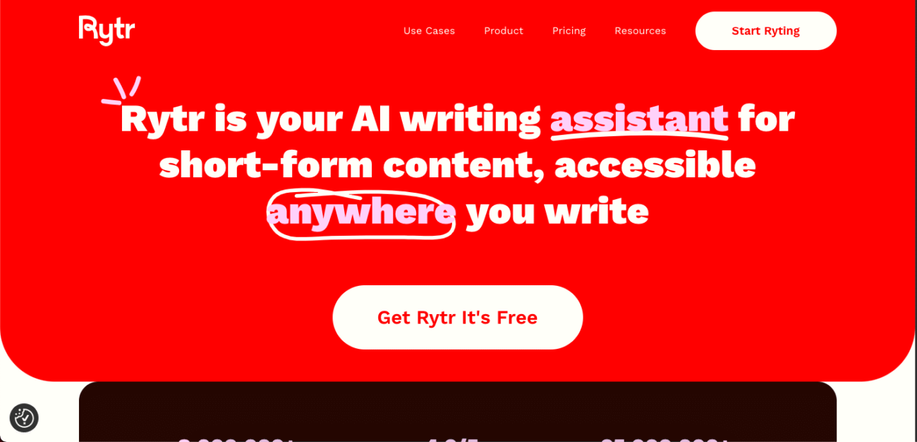 Rytr - outils IA pour la rédaction