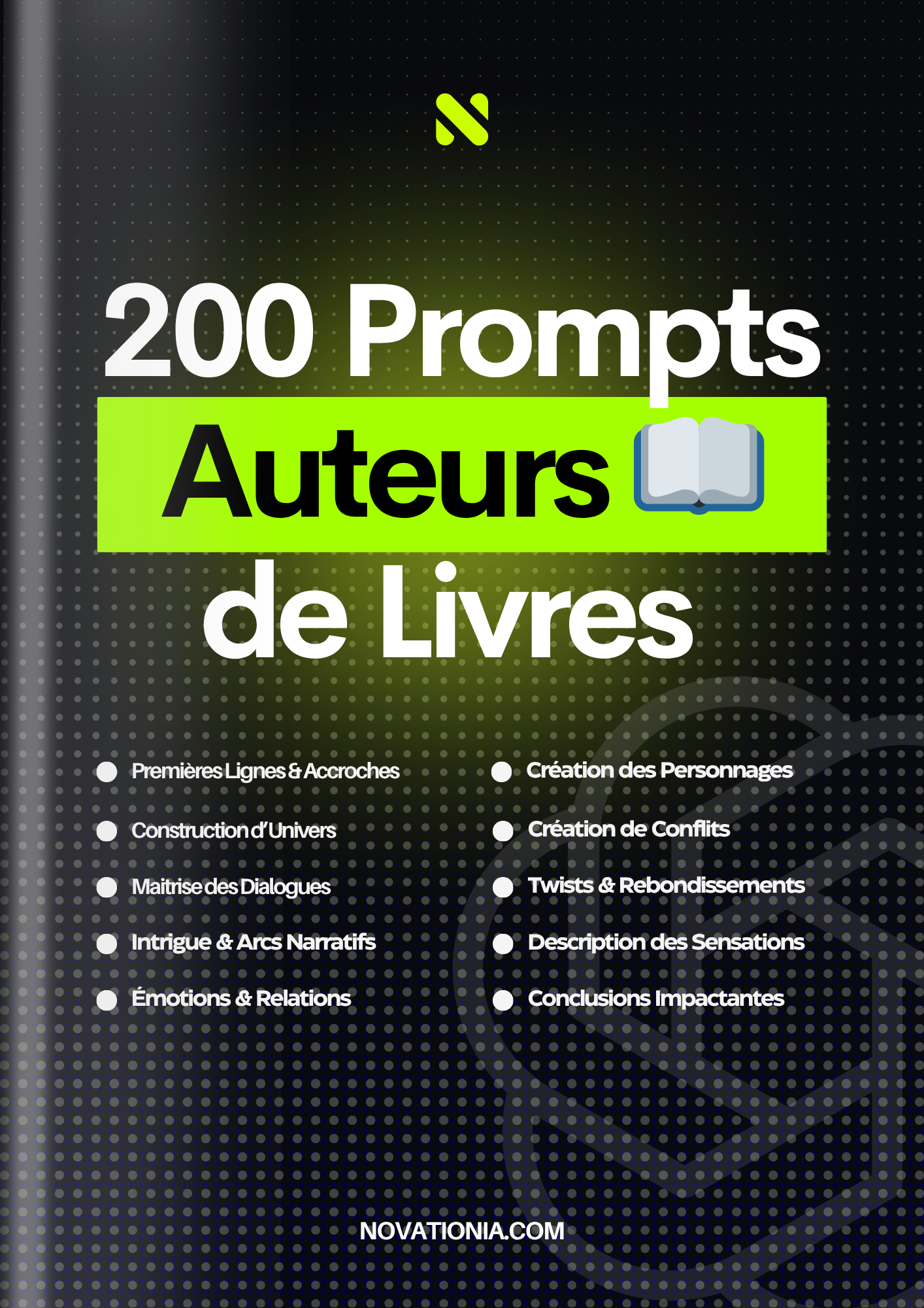 Prompts chat gpt pour les auteurs de livres